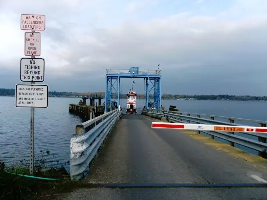 Lummi Island Side Ferry Entryway