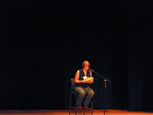 Joanna Kenyon had us mesmerized with her story about not talking. 